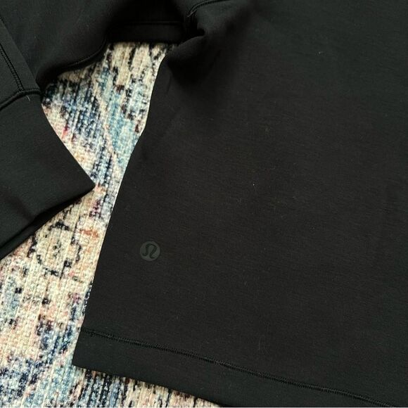 Lululemon Smooth Spacer Cropped Pullover Graphic Black Size 14 - Picture 15 of 15